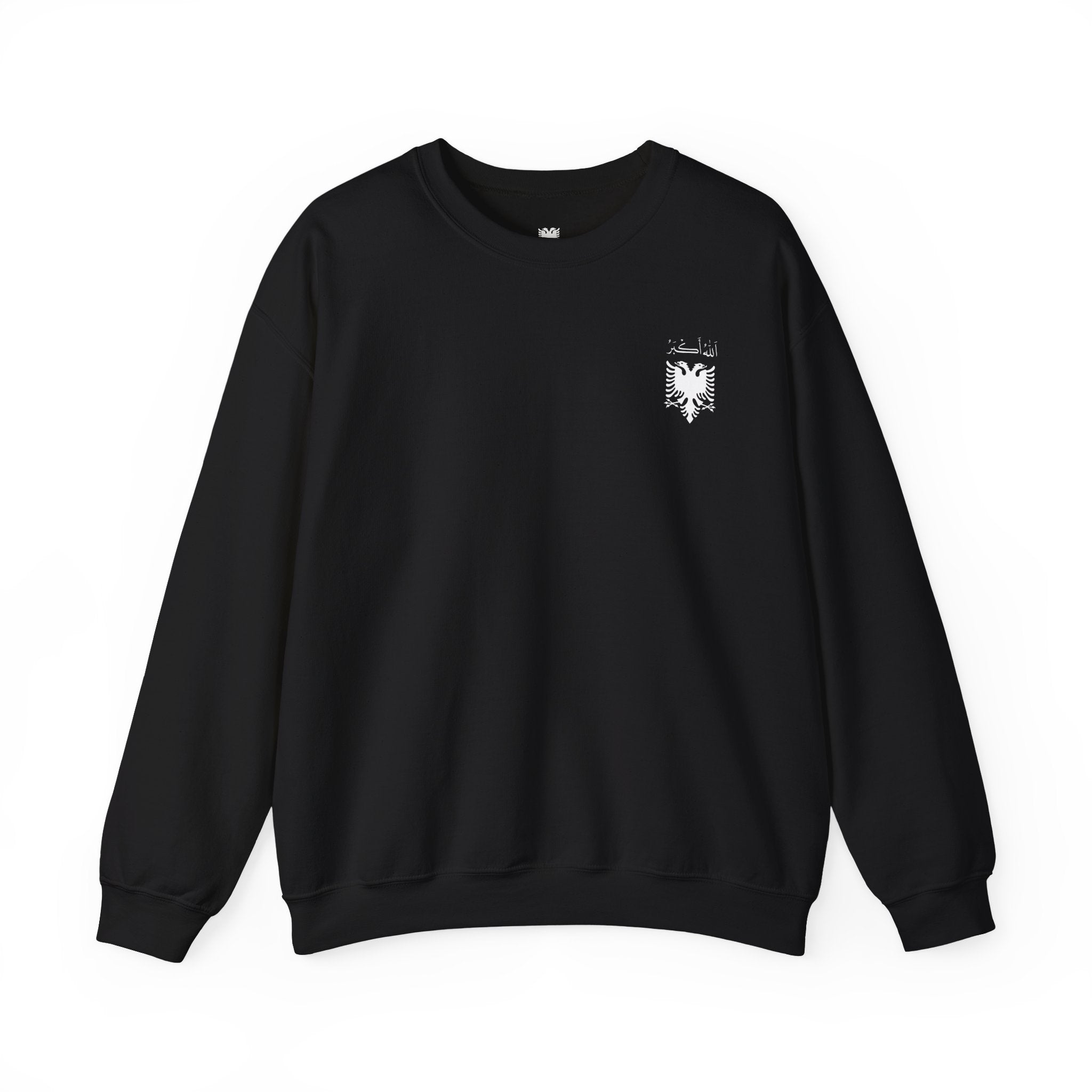 Young Shqipes Unisex Heavy Blend™ Allahu Akbar X Greater Albania Crewneck Sweatshirt (Limited time)